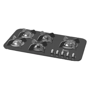 اجاق گاز شیشه ای مشکی پنج شعله تابان مدل TG5503 R