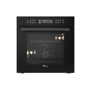 فر توکار شیشه ای مشکی 80 لیتری - 38 برنامه بیمکث مدل BO-E3102